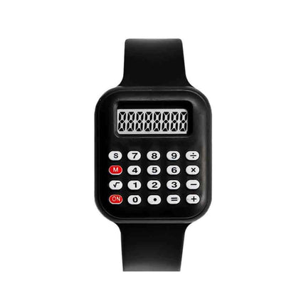 2026 New Kids Rubber Strap Calculator Watch for Girls Students School