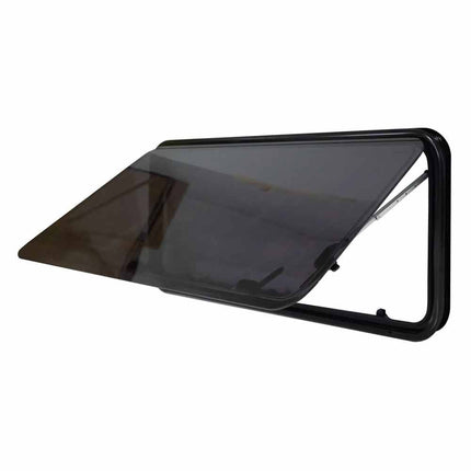 RV Caravan 300*700mm Push Out Flat Window Locking Handle with Strut Attachment