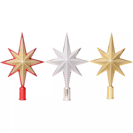 Christmas Tree Star Topper, Home Tree Top Star Ornament Xmas Decor