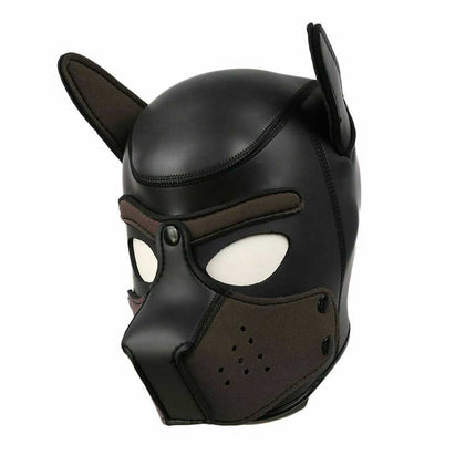 Dog Head Mask Puppy Cosplay Party Role Play Prop Soft Rubber Neoprene Toy