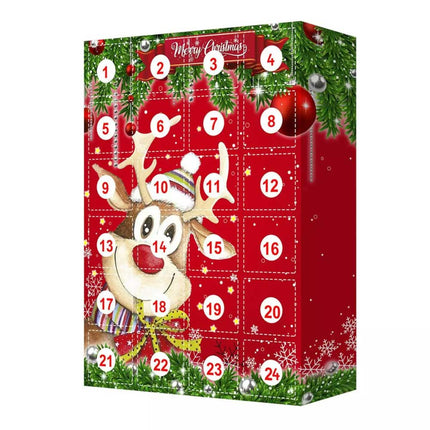 Christmas Advent Calendar with 24 Hanging Toys Countdown Set
