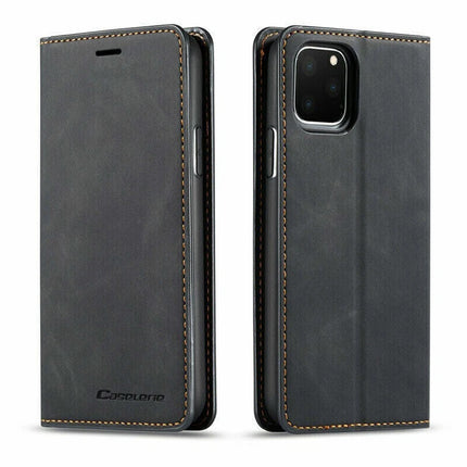 Magnetic Leather Flip Wallet Case Cover for iPhone 17 with Card Slot