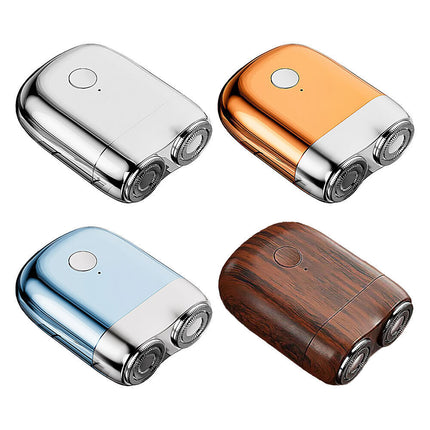 Men's Waterproof Electric Shaver USB Pocket Portable Double Head Washable Razor