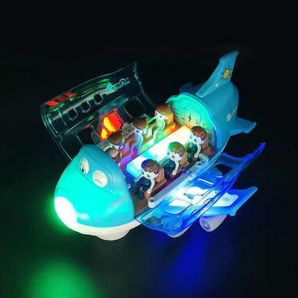 360° Rotating Electric Toy Plane with Music & Light for Kids Gift