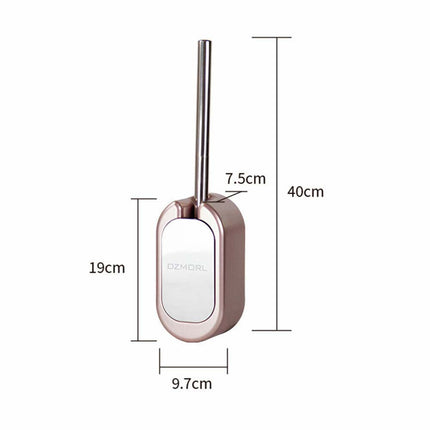 Wall-Mounted Stainless Steel Toilet Brush Set with Holder for Bathroom