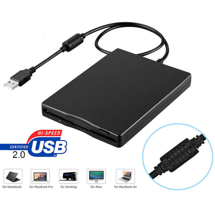 3.5'' USB Floppy Drive Portable External Reader for PC 1.44MB