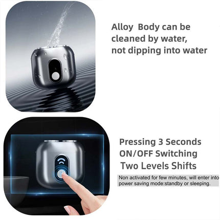 Portable Rotary Shaver Cordless Wet Dry High Speed Beard Trimmer Travel