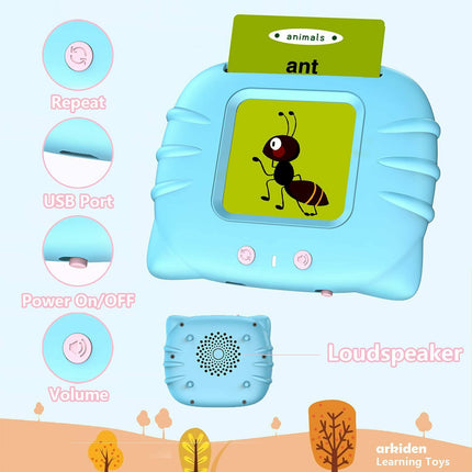 Talking Flash Cards Educational Sound Learning Words Toddler  Gift