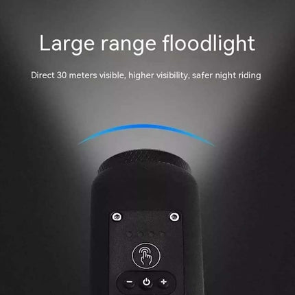 Mountain Bike Light Electronic Horn Bell USB Rechargeable Bicycle Alarm