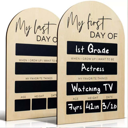 First Day Of School Photo Board Back To School Sign Chalkboard