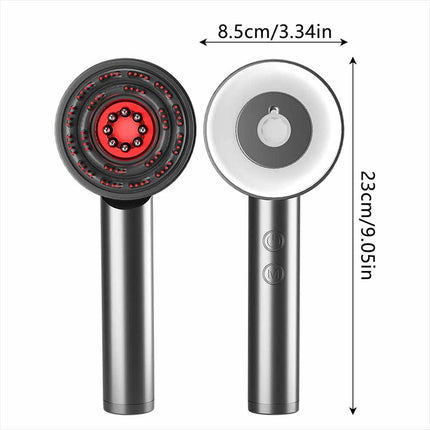 Professional Red Light Therapy Brush Comb for Scalp Massage & Hair Growth
