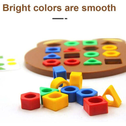 Shape Matching Board Game Color Sensory Educational Toy Quick Matching