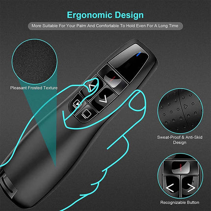 Wireless Presenter Remote, PPT Clicker Presentation Pen Controller