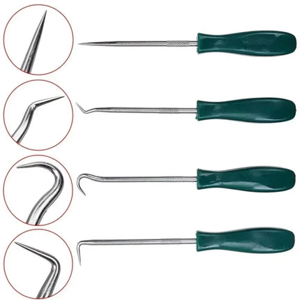 NEW 4pc Pick & Hook Tool Set O-Ring Seal Hose Removal Puller Garage