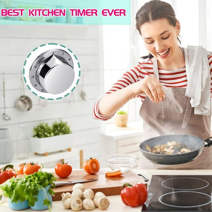 Magnetic Mechanical Kitchen Timer Loud Alarm Chef Cooking Clock