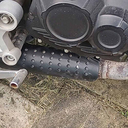 Motorcycle Muffler Heat Shield Cover Exhaust Pipe Guard Anti-Scald
