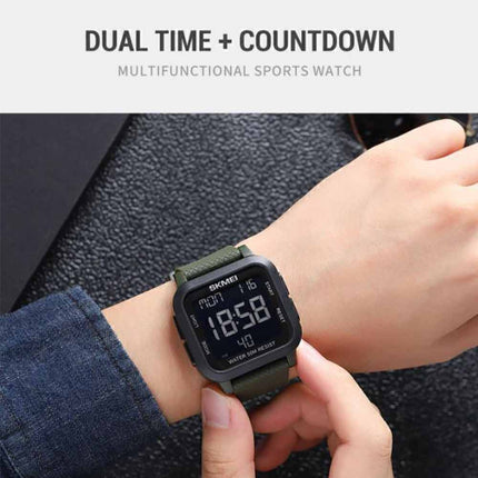 Men's SKMEI-1894 Digital Sports Watch Waterproof Casual Military Style