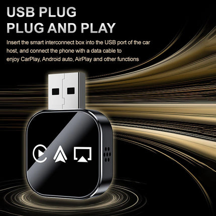 Wireless 3in1 CarPlay Android Auto Adapter USB BT5.0 for Car
