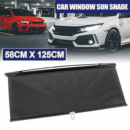 Universal Retractable Car Window Sun Shade for Windshield & Visor
