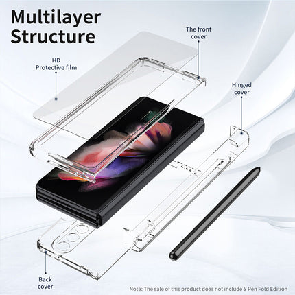 Full Cover Shockproof Hybrid Case w/ Pen Holder for Z Fold 4/3