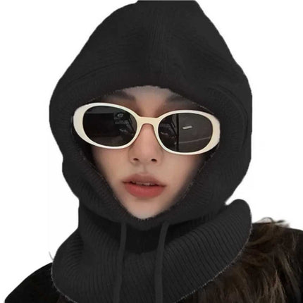 Winter Thermal Knitted Balaclava Scarf Ski Face Neck Warmer Hat Women