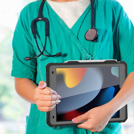 Rugged Waterproof Shockproof Protective Case for iPad 7/8/9 10.2 Inch