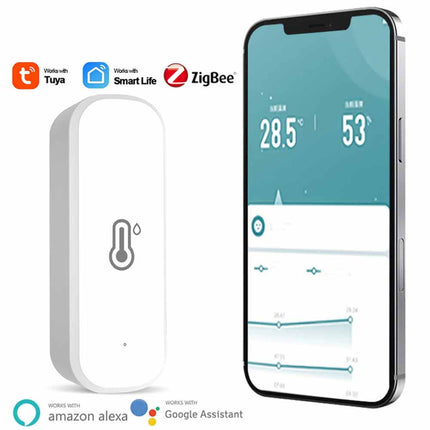 Smart Temperature Humidity Sensor Tuya WiFi Zigbee Thermometer Hygrometer