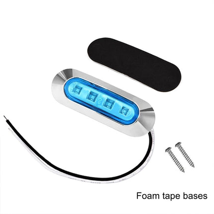 4X Blue LED Courtesy Lights 12V 24V Marine Boat Cabin Deck Stair Walkway