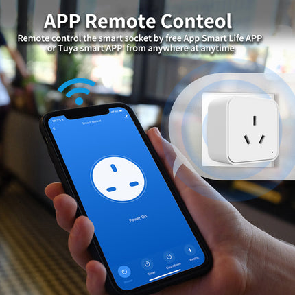 Tuya WiFi/Zigbee 16A Smart AU Socket, Voice Control for Alexa & Google Home