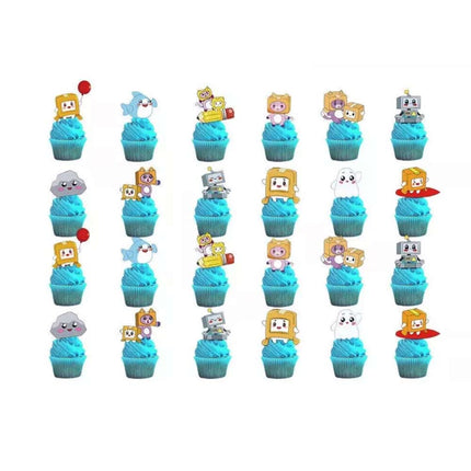LankyBox Birthday Party Set Balloons Banner Cake Toppers Decor