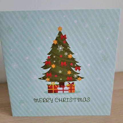 3D Pop-Up Christmas Tree Gift Greeting Card, Festive Xmas Holiday Card