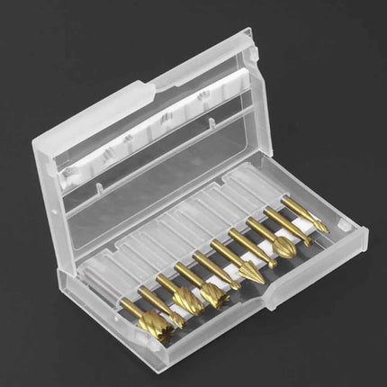 10Pcs HSS Wood Carving Router Bits Set Rotary Drill File Tools for Carving