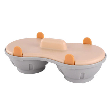 Microwave Double Cup Egg Poacher, Steamer & Boiler for 2 Eggs