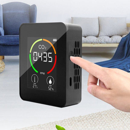 CO2 Monitor, Temperature Humidity Sensor, Air Quality Tester & CO2 Detector
