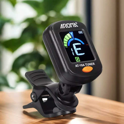 Rechargeable Digital Guitar Tuner – Clip-on Chromatic Tuner for Acoustic Guitar & Violin