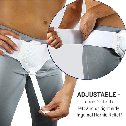Men Hernia Support Belt Inguinal Groin Pain Relief Truss Brace Sports