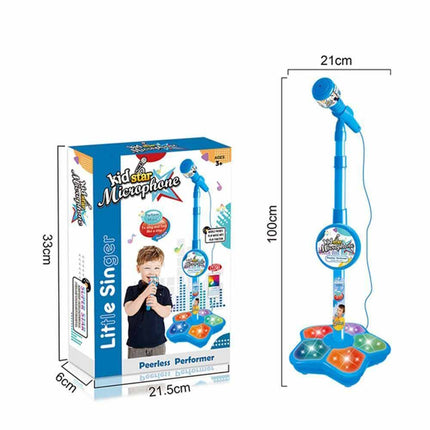 Microphone Stand Set Karaoke Toy Music Instrument Song Birthday Gift