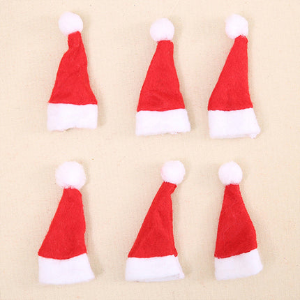 20X Christmas Mini Santa Hat Lollipop Wrap Xmas Party Decor