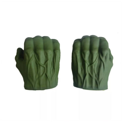Green Monster Smash Hands Pair Cosplay Soft Gloves Party Toy