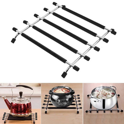 Stainless Steel Trivet, Hot Pan Stand Rack, Worktop Saver for Kitchen