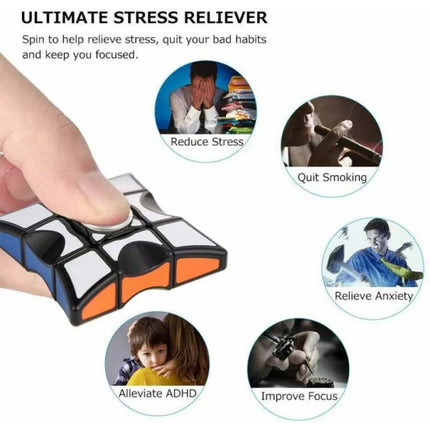 Spinner Cube Sensory Toy – Finger Fidget Stress Relief for Anxiety