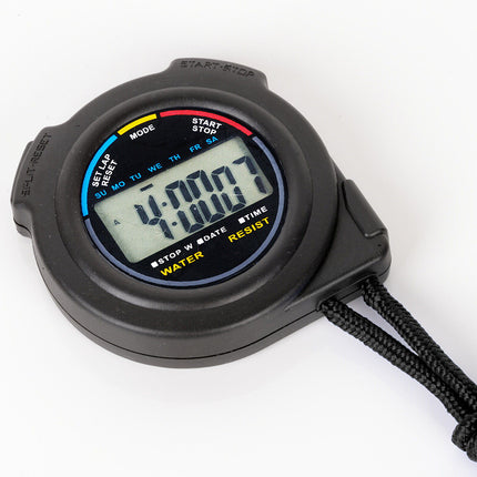 2 Pack Digital Stopwatch Handheld Timer Chronograph Sports Countdown Alarm