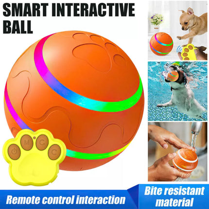 LED Interactive Pet Dog Ball Toy, Moving Roll for Puppy Training Indoor Outdoor