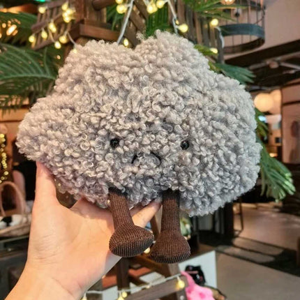 Amuseables Storm Cloud Plush Small Grey Pillow Dark Cloud
