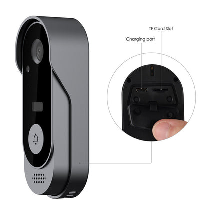 Wireless Smart Doorbell with WiFi Tuya Security Camera Phone Ring Alert