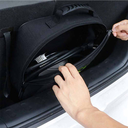 Portable EV Car Charging Cable Storage Bag for Jump Cables & Power