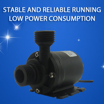 DC 12V Ultra Quiet Submersible Water Pump 800L/H 5M Lift Waterproof