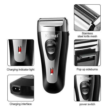 Professional Men's USB Shaver & Trimmer – Rechargeable Beard Clipper
