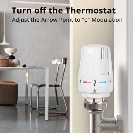 3-Pack Thermostatic Radiator Valve Head for Heating Control