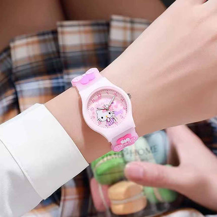 Cute Cartoon Cat Watch for Girls, Kids Little Wristwatch Gift